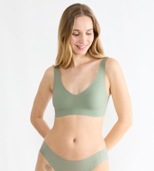 Bustieră invizibilă, Sloggi ZERO Feel 2.0 Bralette Verde
