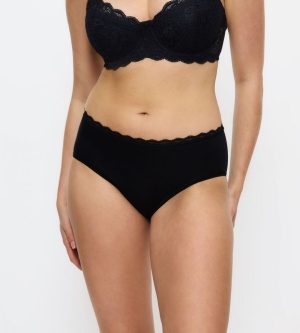 Chilot cu talie medie din bumbac, Triumph Feel Of Cotton Midi - Img 2