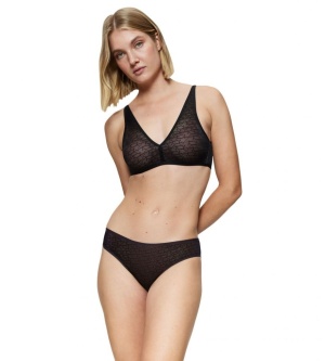 Chilot elegant, dantelat, Triumph Signature Sheer Tai Negru - Img 6