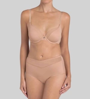 Chilot modelator cu talie înaltă, fără cusături vizibile, Triumph True Shape Sensation Maxi Bej - Img 12