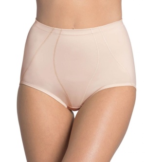 Chilot modelator Triumph Loretta Soft Panty Bej, cu talie înaltă din dantelă elastică - Img 2
