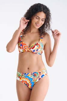 Lisca Mexico 41754, Slip de baie clasic, cu talie înaltă, Coral - Img 4