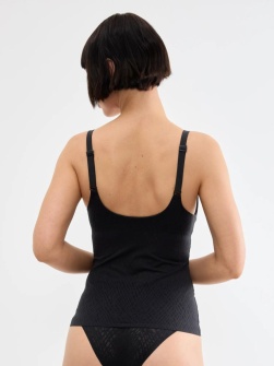 Maieu cu cupe push-up, Sloggi ZERO Feel Bliss THE UP Push Up Shirt Negru - Img 2
