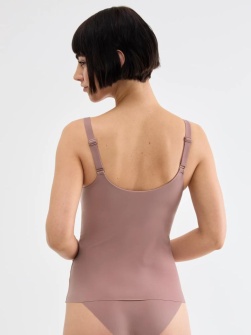 Maieu cu sutien Lift up integrat, Sloggi ZERO Feel 2.0 THE UP Bra Shirt Maro - Img 2