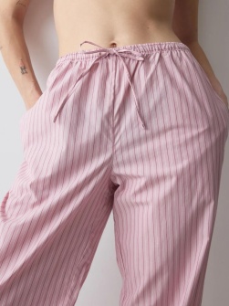 Pantaloni lungi de casă din bumbac, Triumph Mix & Match Trousers Poplin Roz - Img 3