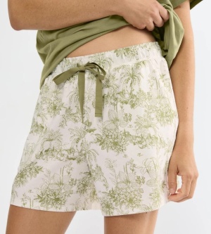Pantaloni scurți de pijama din bumbac, Triumph Mix & Match Shorts 01 Verde - Img 3