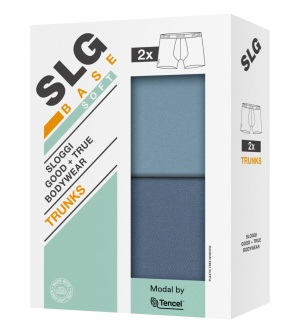 Set de 2 boxeri pentru bărbați, Sloggi SLG Base Soft Trunk C2P Albastru - Img 7