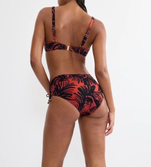 Slip de baie modelator, cu acoperire mare, Triumph Summer Palm Maxi, Maro - Img 2