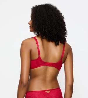 Sutien balconette cu armătură și burete, Triumph Palina Moonlight Kiss WHP Rosu - Img 2