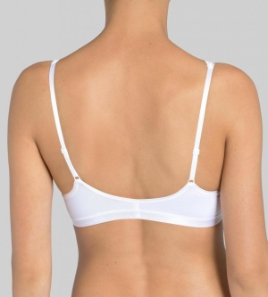 Sutien bralette, Sloggi Romance Soft Bra Alb - Img 5