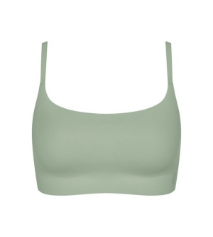 Sutien cu burete detașabil, Sloggi ZERO Feel 2.0 Ultra Bra Verde - Img 5