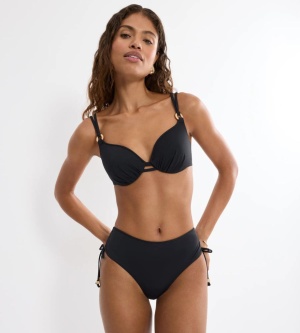 Sutien de baie cu armătură și cupe buretate, Triumph Summer Twist WP 01 Negru