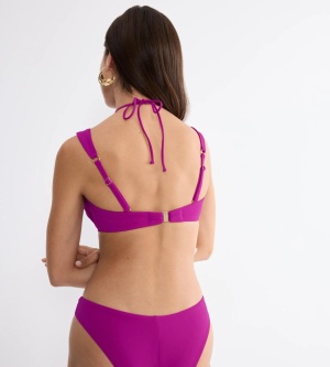 Sutien de baie cu bretele detașabile, Triumph Summer Twist DP Mov - Img 2