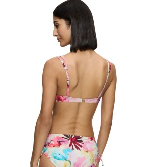 Sutien de baie cu sârmă și cupe buretate, imprimeu tropical, Triumph Summer Fleur WP - Img 7