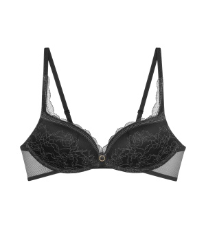 Sutien push-up fără armătură, Triumph Comfort Allure PU Negru - Img 5
