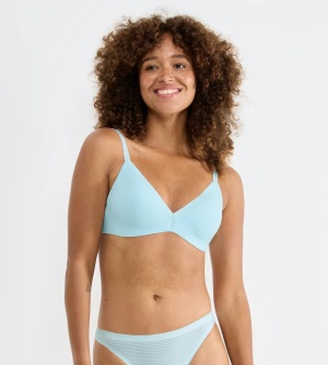 Sutien push-up invizibil, Sloggi ZERO Feel Air THE UP Push Up Albastru