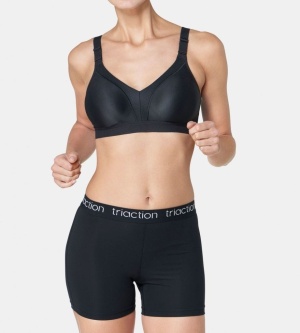 Sutien sport fără armătură, cu cupe modelatoare și respirabile, Triumph Triaction Wellness N Negru - Img 11