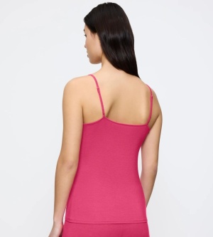 Top cu inserție din dantelă fină, Triumph Aura Spotlight Camisole Roz - Img 2