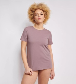 Tricou damă Sloggi EVER EASE din bumbac organic, Sloggi EVER Ease T-Shirt Roz - Img 4