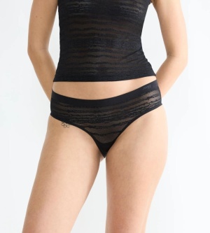 Boxeri din dantelă, Sloggi FREE Evolve Hipster Lace Negru