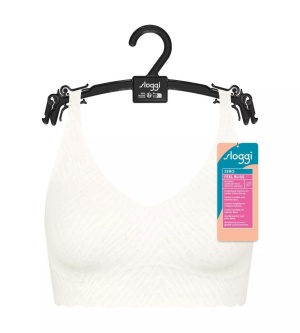 Bustieră fără armătură, dantelat, Sloggi ZERO Feel Bliss Bralette Crem - Img 7