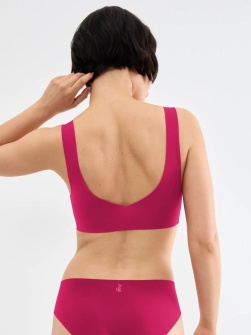 Bustieră invizibilă, fără cusături, Sloggi ZERO Feel 2.0 Bralette Ciclam - Img 2