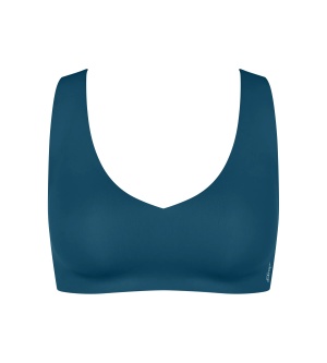 Bustieră invizibilă, fără cusături, Sloggi ZERO Feel 2.0 Bralette Albastru - Img 5