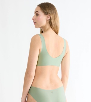 Bustieră invizibilă, Sloggi ZERO Feel 2.0 Bralette Verde - Img 2