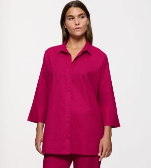 Cămașă casual cu croială oversized, vaporoasă din bumbac Triumph Summer Wear Boyfriend Shirt - Img 2