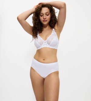 Chilot bumbac cu talie medie, Triumph Sense Of Cotton Midi - Img 3