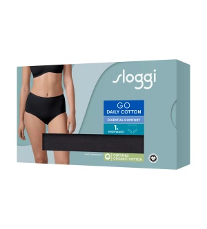 Chilot damă cu talie înaltă Sloggi GO Daily Cotton Highwaist Negru - Img 8