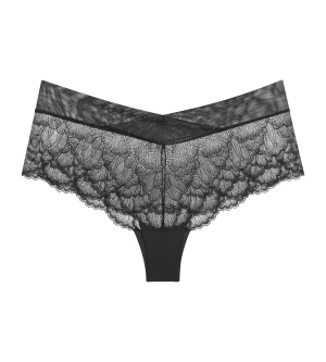 Chilot din dantelă elastică, Triumph Love in Lace Shorty Negru - Img 5