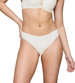 Chilot răscroit, Triumph Body Make-Up Illusion Lace Highleg Tai Crem - Img 8