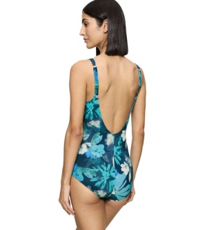 Costum de baie întreg, fără armătură, cupe buretate, Triumph Summer Fleur OP - Img 8