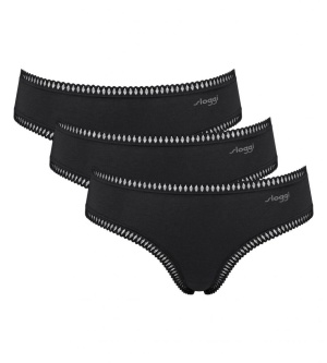 Pachet de 3 boxeri, Sloggi GO Crush Hipster C3P Negru - Img 2