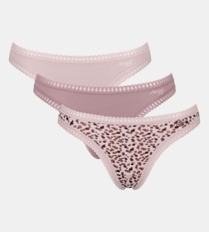 Pachet de 3 Chiloți tanga, Sloggi GO Crush String C3P