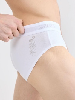 Set de 2 perechi de chiloți bărbătești, Sloggi SLG Base Brief C2P Alb - Img 3