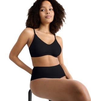 Sutien bumbac fără armătură, Sloggi GO Daily Cotton Soft bra Negru - Img 12