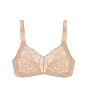 Sutien clasic ideal pentru cupe mari, cupa G, fără armătură, Triumph Delicate Doreen N, Bej - Img 5