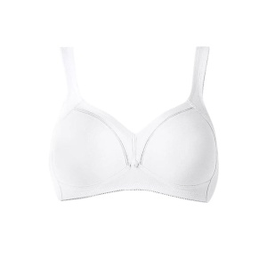 Sutien minimizer din bumbac, fără sârmă, Triumph Cotton Shaper N Alb - Img 3