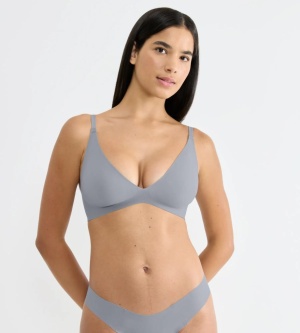 Sutien push-up cu burete detașabil, fără armătură, Sloggi ZERO Feel 2.0 THE UP P Bra Gri