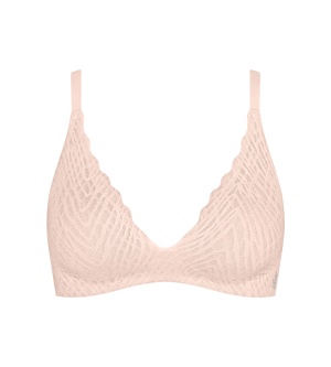 Sutien push-up fără armătură, Sloggi ZERO Feel Bliss THE UP P Bra Roz - Img 5