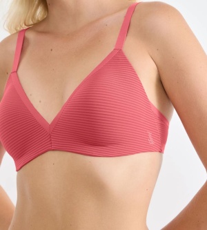 Sutien push-up invizibil, Sloggi ZERO Feel Air THE UP Push Up Coral - Img 3