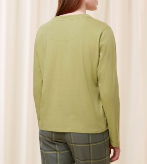 Bluză bumbac, Triumph Mix & Match LSL Top Chest Pocket - Img 5