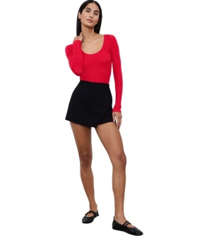 Bluză cu decolteu rotund adânc, Triumph Beauty Layers Top Scoop Neck Rosu - Img 9