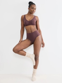 Bustieră invizibilă, fără cusături, Sloggi ZERO Feel 2.0 Bralette Mov - Img 4