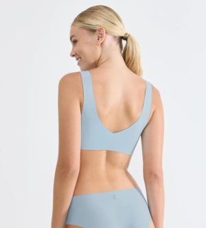 Bustieră invizibilă, fără cusături, Sloggi ZERO Feel 2.0 Bralette Albastru - Img 2