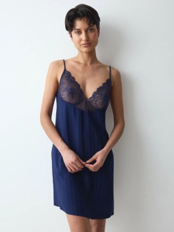 Cămașă de noapte din viscoză, Triumph Amourette Sparkle NDW Bleumarin