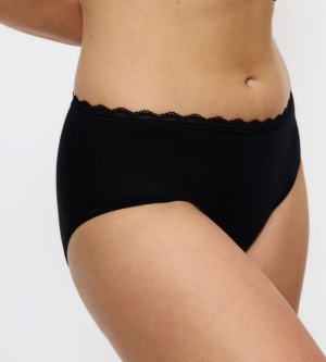 Chilot cu talie medie din bumbac, Triumph Feel Of Cotton Midi - Img 4