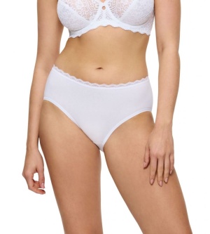 Chilot cu talie medie din bumbac, Triumph Feel Of Cotton Midi - Img 6